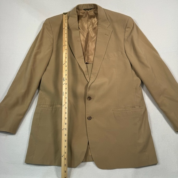 John Weitz Blazer Suit Jacket Mens Size 48L* Tan - Picture 7 of 11